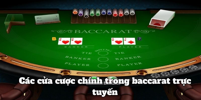 Các cửa cược yêu cầu trong baccarat trực tuyến Hi88