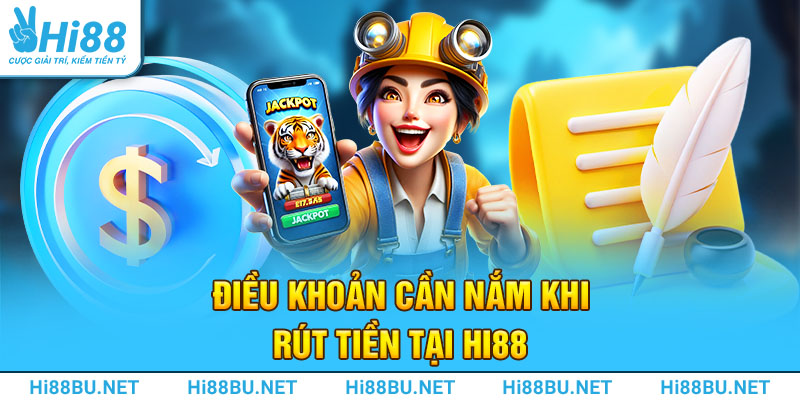 Điều khoản cần nắm khi rút tiền tại Hi88