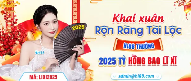 Khuyến mãi Hi88 3 Khuyến mãi Hi88 thưởng 2025 tỷ hồng bao lì xì